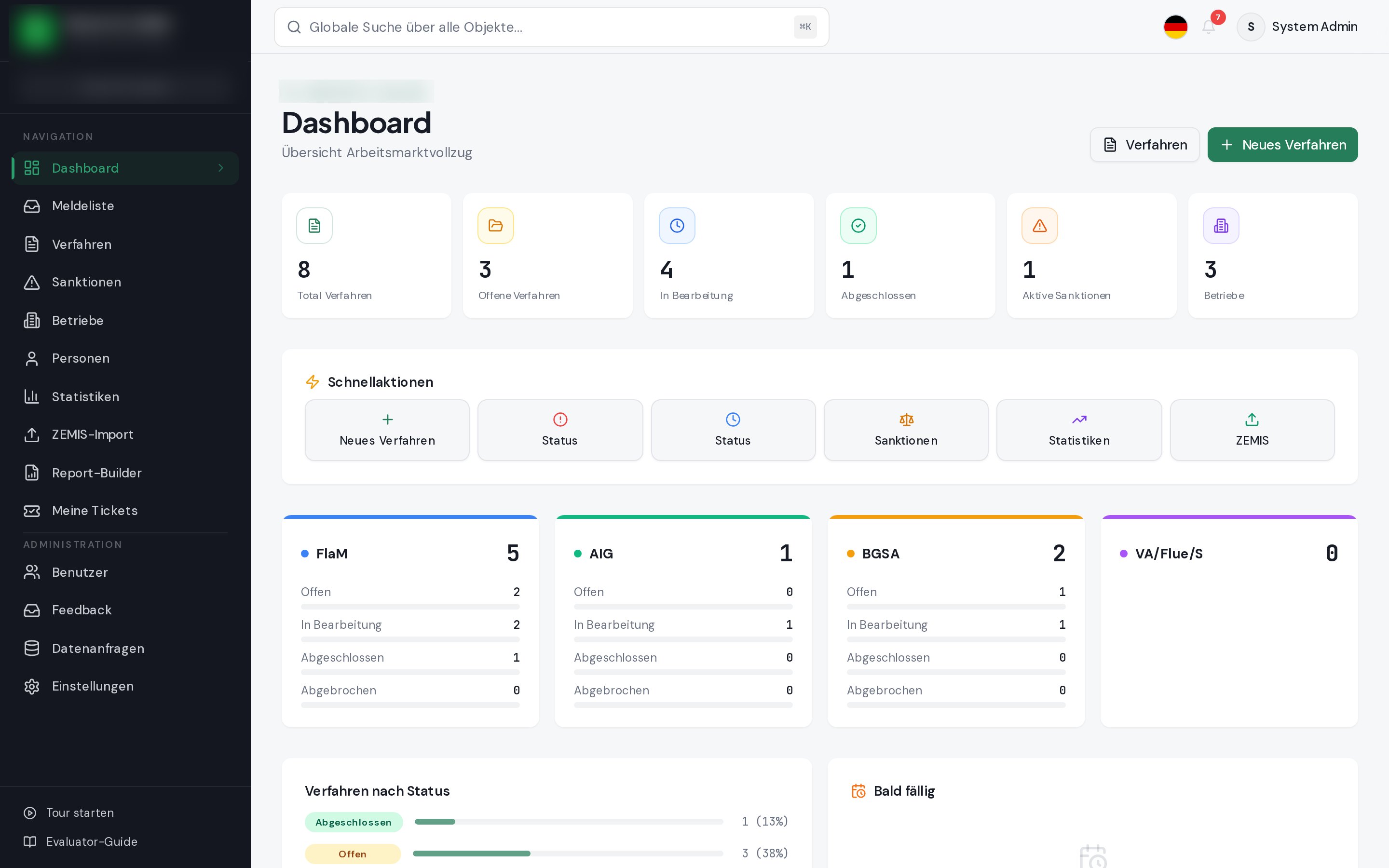 Arbeitsmarktvollzug — product screenshot